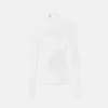 Merino Wool Fitted Ribbed Knit Top Merino Wool Fitted Ribbed Knit Top