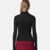 Merino Wool Fitted Ribbed Knit Top Merino Wool Fitted Ribbed Knit Top