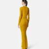 Merino Wool Ribbed Knit Maxi Dress Merino Wool Ribbed Knit Maxi Dress