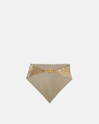 Metal Mesh Bandana Necklace
