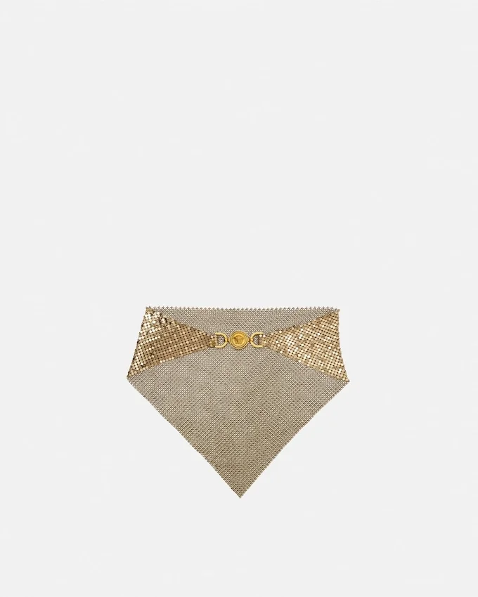 Metal Mesh Bandana Necklace Metal Mesh Bandana Necklace