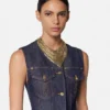 Metal Mesh Bandana Necklace Metal Mesh Bandana Necklace