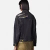 Metal Mesh Denim Trucker Jacket