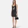 Metal Mesh Slip Mini Dress Metal Mesh Slip Mini Dress