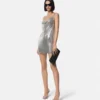 Metal Mesh Slip Mini Dress Metal Mesh Slip Mini Dress