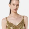 Metal Mesh Slip Mini Dress Metal Mesh Slip Mini Dress