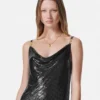 Metal Mesh Slip Mini Dress Metal Mesh Slip Mini Dress