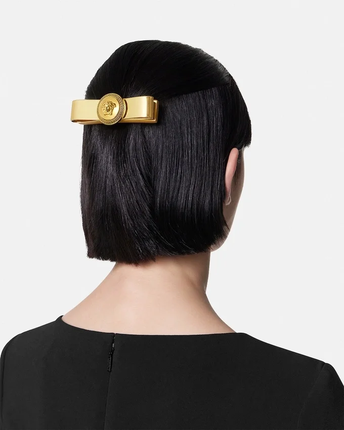 Metallic Gianni Ribbon Hair Clip Metallic Gianni Ribbon Hair Clip
