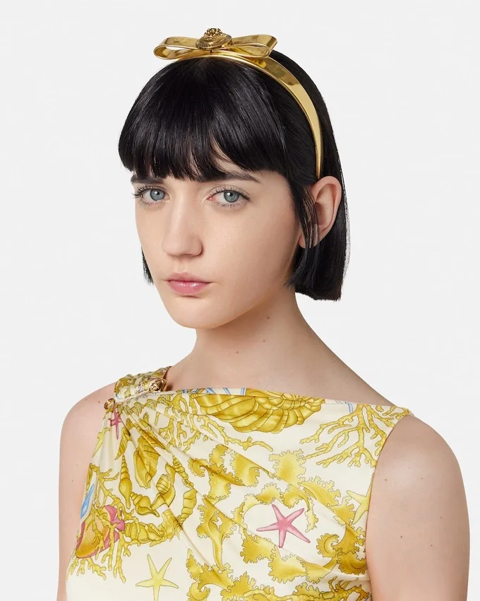 Metallic Gianni Ribbon Headband Metallic Gianni Ribbon Headband