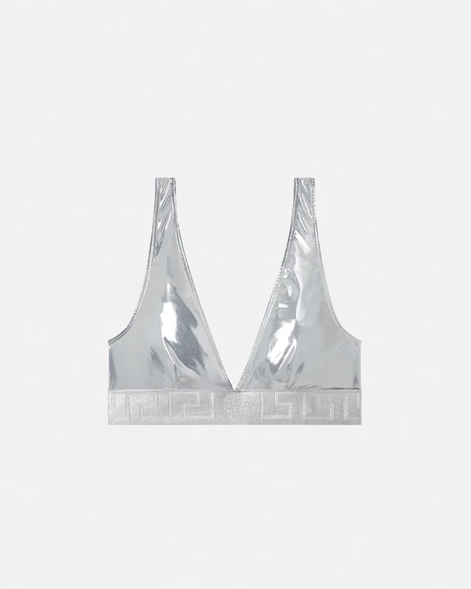 Metallic Triangle Bikini Top Metallic Triangle Bikini Top