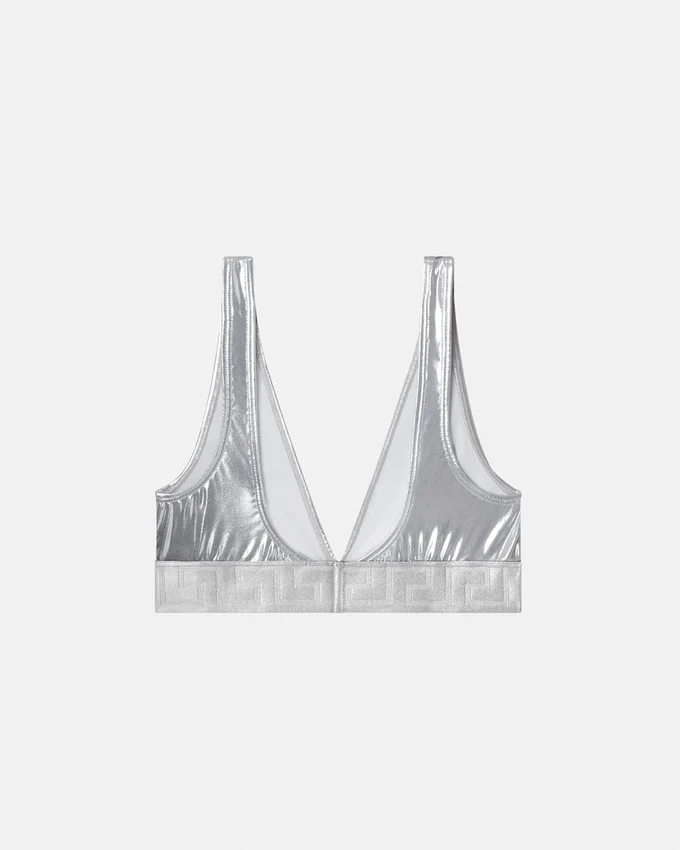 Metallic Triangle Bikini Top Metallic Triangle Bikini Top