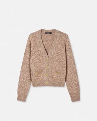 Mouliné Cashmere-Blend Knit Boxy Cardigan Mouliné Cashmere-Blend Knit Boxy Cardigan
