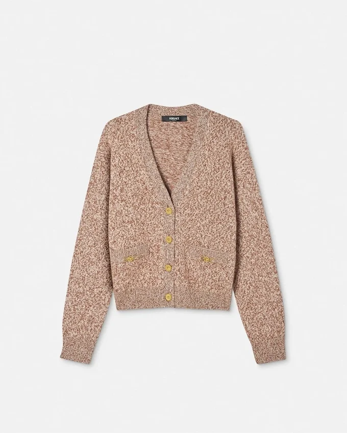 Mouliné Cashmere-Blend Knit Boxy Cardigan Mouliné Cashmere-Blend Knit Boxy Cardigan