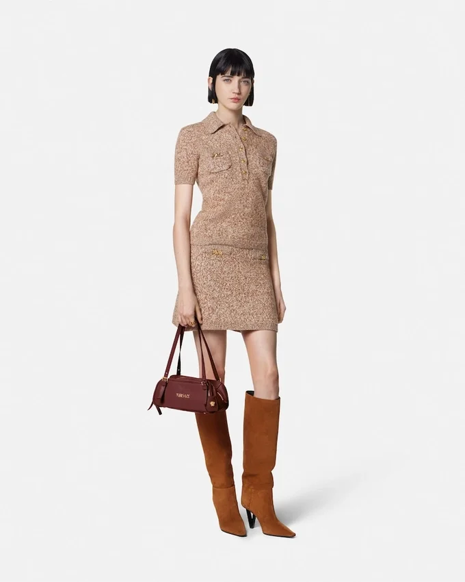 Mouliné Cashmere-Blend Knit Mini Skirt Mouliné Cashmere-Blend Knit Mini Skirt