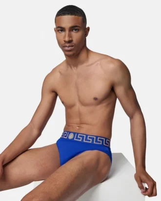 Nylon-Blend Swim Briefs