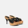 Opera Bow Leather Clogs 110 mm Opera Bow Leather Clogs 110 mm
