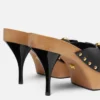 Opera Bow Leather Clogs 110 mm Opera Bow Leather Clogs 110 mm