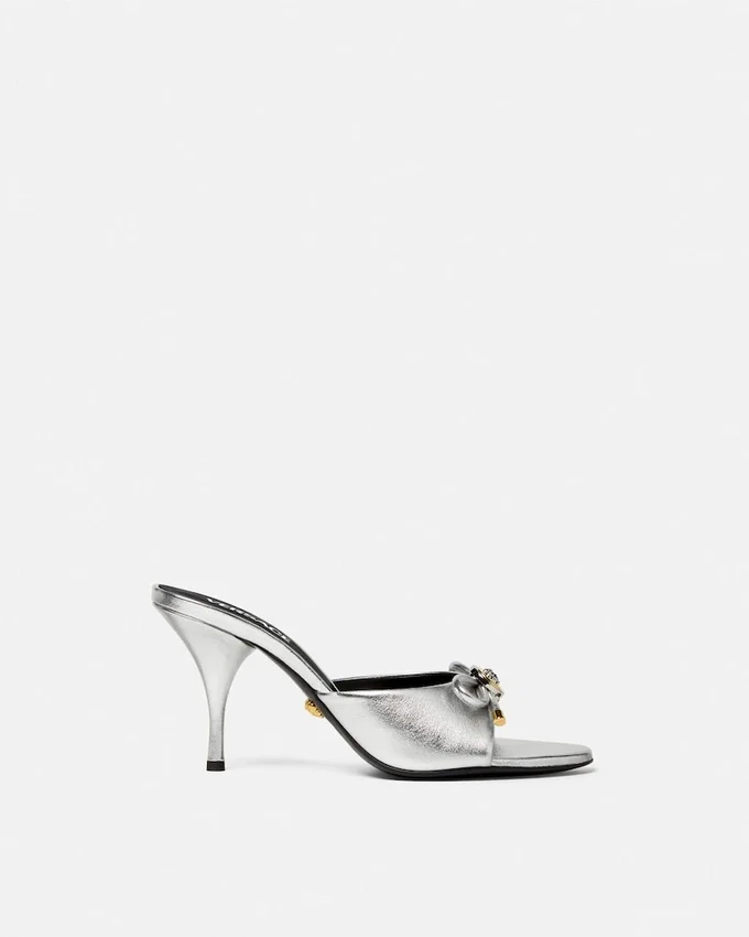 Opera Bow Metallic Mules 85mm Opera Bow Metallic Mules 85mm