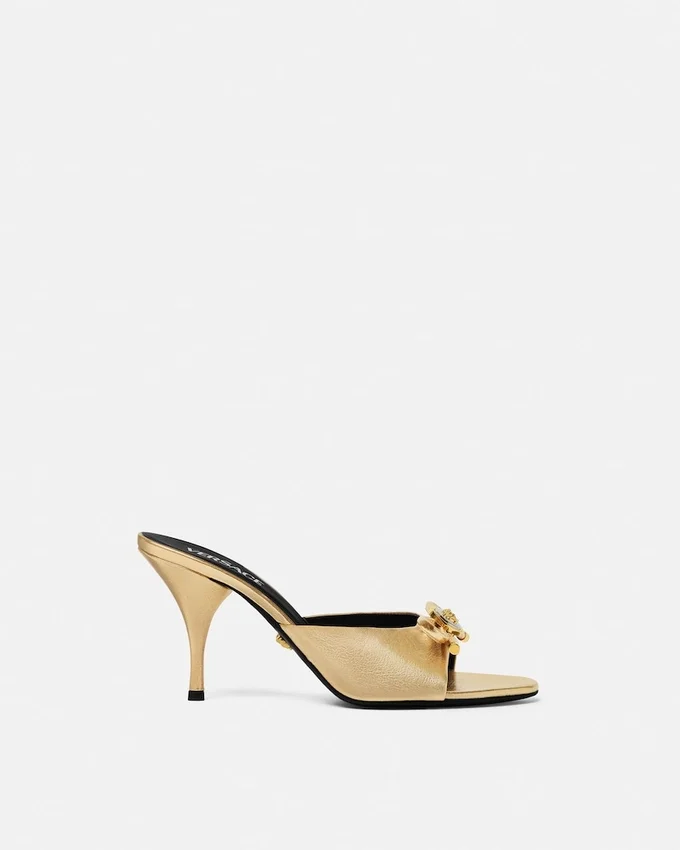 Opera Bow Metallic Mules 85mm Opera Bow Metallic Mules 85mm