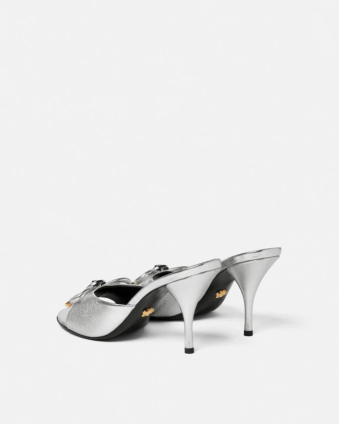 Opera Bow Metallic Mules 85mm Opera Bow Metallic Mules 85mm