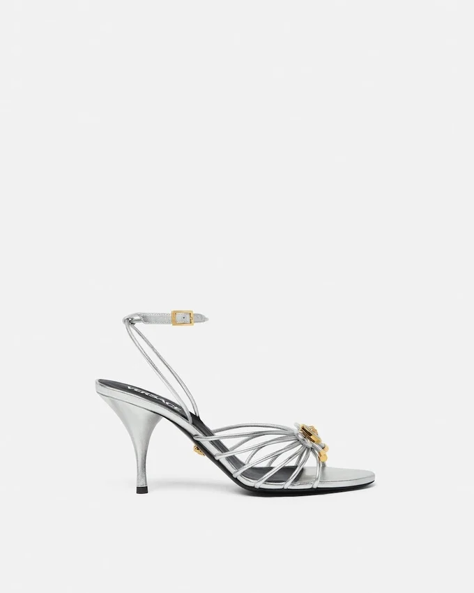 Opera Bow Metallic Sandals 85 mm Opera Bow Metallic Sandals 85 mm