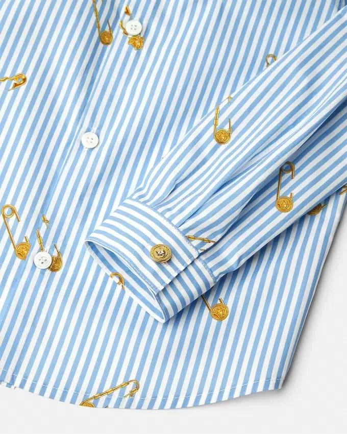 Pinstripe Pin Kids Shirt Pinstripe Pin Kids Shirt
