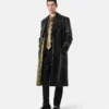 Plongé Leather Single-Breasted Coat Plongé Leather Single-Breasted Coat