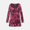 Porcelain Barocco Velvet Mini Dress Porcelain Barocco Velvet Mini Dress