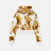 Printed Cotton-Jersey Crop Hoodie Printed Cotton-Jersey Crop Hoodie