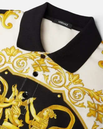 Printed Cotton Piqu&eacute; Polo