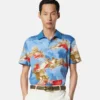 Printed Cotton Piqué Polo Printed Cotton Piqué Polo