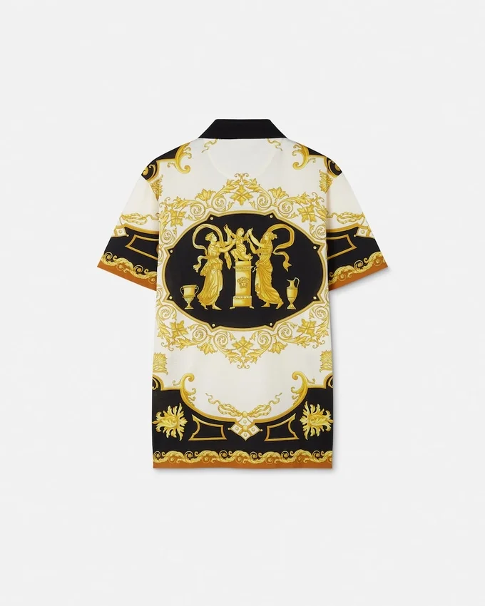 Printed Cotton Piqué Polo Printed Cotton Piqué Polo