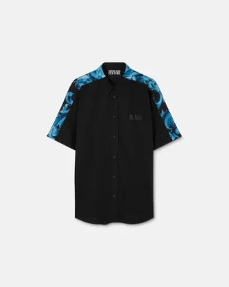 Printed Cotton-Poplin Shirt