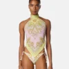 Printed Cover-Up Foulard Top Printed Cover-Up Foulard Top
