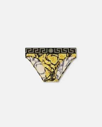 Printed Jacquard Cotton-Jersey Briefs