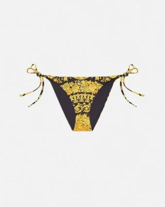 Printed Nylon-Blend Bikini Bottoms