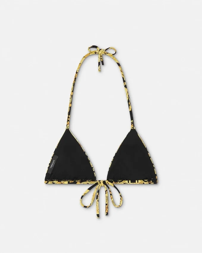 Printed Nylon-Blend Bikini Top Printed Nylon-Blend Bikini Top