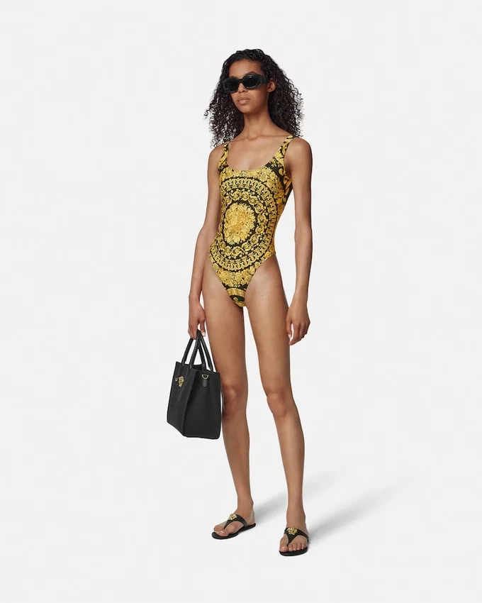 Printed Nylon-Blend One-Piece Swimsuit Printed Nylon-Blend One-Piece Swimsuit