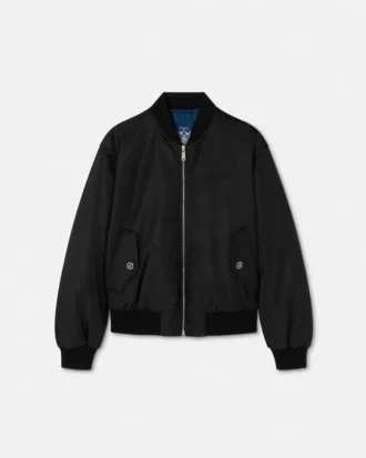 Printed Nylon Reversible Bomber