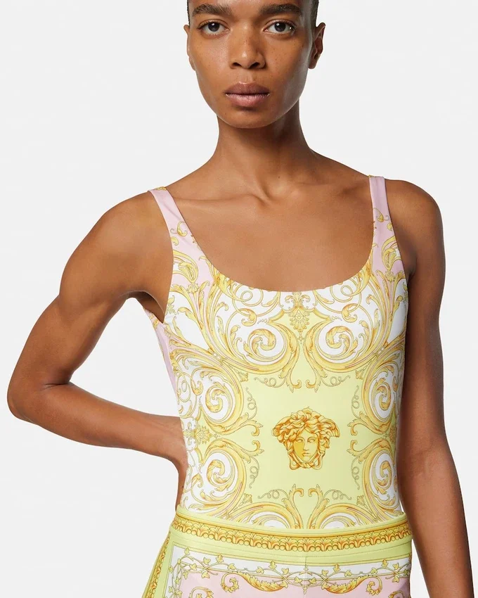 Printed One-Piece Swimsuit Printed One-Piece Swimsuit