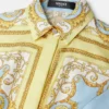 Printed Silk Twill Mini Shirt Dress Printed Silk Twill Mini Shirt Dress