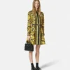 Printed Silk Twill Mini Shirt Dress Printed Silk Twill Mini Shirt Dress