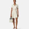Printed Silk Twill Mini Shirt Dress Printed Silk Twill Mini Shirt Dress