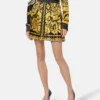 Printed Silk Twill Pleated Mini Skirt Printed Silk Twill Pleated Mini Skirt