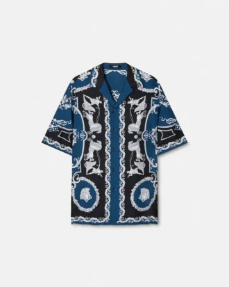 Printed Silk Twill Regular Shirt