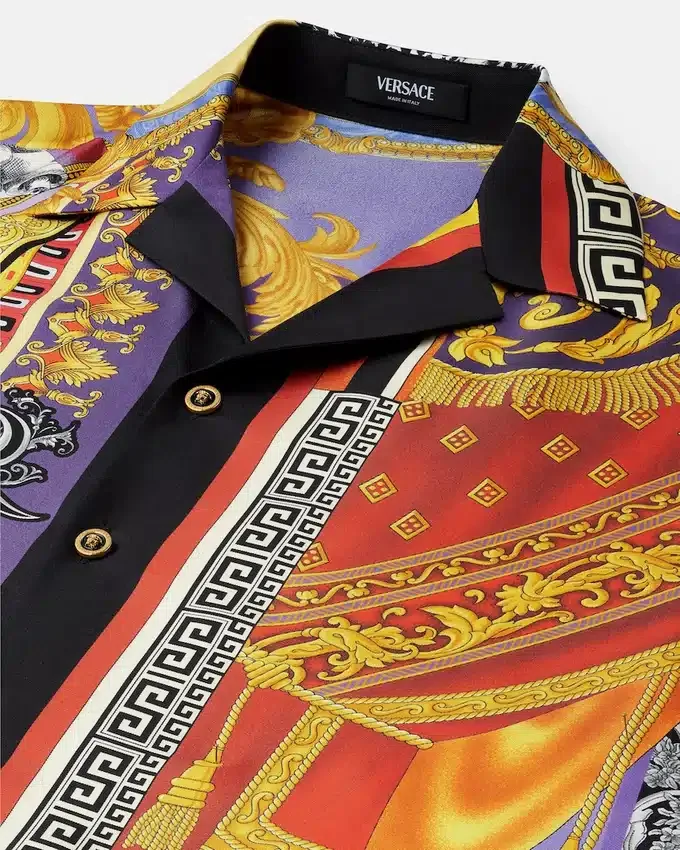 Printed Silk Twill Regular Shirt Printed Silk Twill Regular Shirt