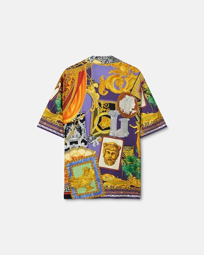 Printed Silk Twill Regular Shirt Printed Silk Twill Regular Shirt