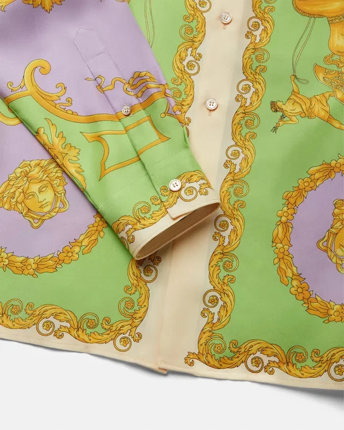 Printed Silk Twill Regular Shirt Printed Silk Twill Regular Shirt