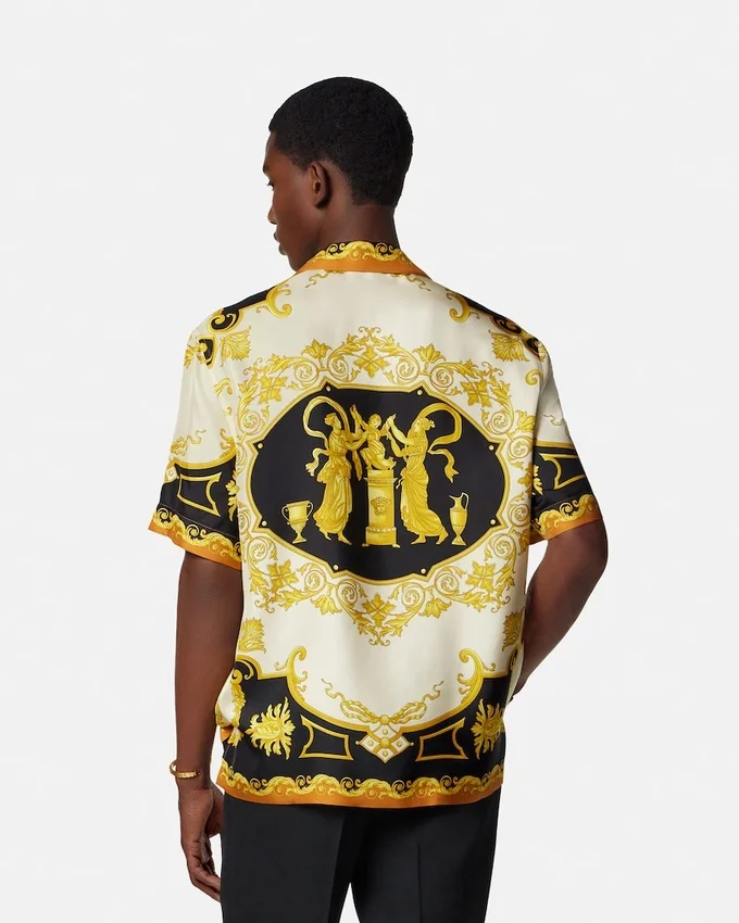 Printed Silk Twill Regular Shirt Printed Silk Twill Regular Shirt
