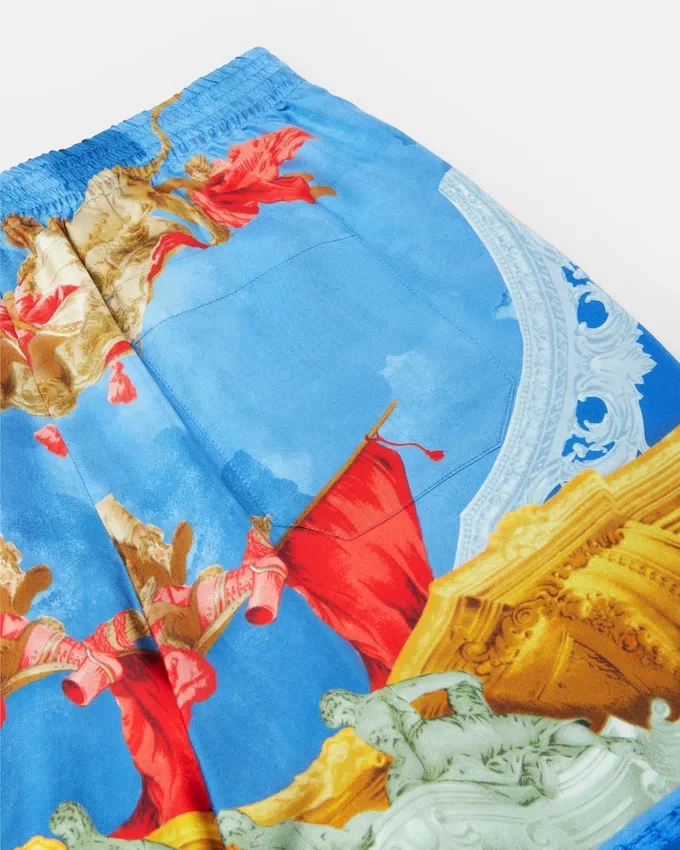 Printed Silk Twill Regular Shorts Printed Silk Twill Regular Shorts